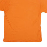 RUSSELL ATHLETIC Mens Orange Auburn Tigers Graphic T-Shirt L Short Sleeve Crew