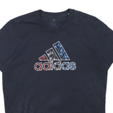 ADIDAS Womens Black Graphic T-Shirt M Short Sleeve Crew Neck Casual