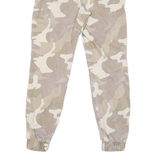 HOLISTER Mens Cotton Blend Beige & Cream Camo Regular Tapered Trousers W28 L29