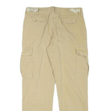 ALL ACCESS Mens Beige Regular Fit Cargo Trousers W29 L28 Cotton Blend Zip