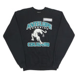 HANES Mens Black Antelope Crossing Cougars Crew Neck S Cotton Sweatshirt