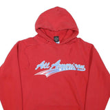 JERRY LEIGH Mens Red All American Pullover Hoodie M Cotton Blend Casual