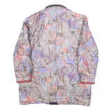 Womens Multi Colour Quilted Jacket L Polyester Zip Plain Printed Artistic