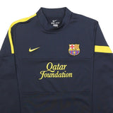 NIKE Mens Blue & Yellow Football Sweatshirt Crew Neck XL Qatar Foundation