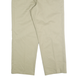 DICKIES Mens Regular Cotton Blend Beige Workwear Trousers W40 L31 Durable Zip