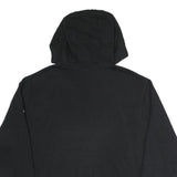 NIKE Mens Black F Logo Zip Up Hoodie L Athletic Casual Sweatshirt
