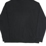 NIKE Mens Black F Logo Zip Up Hoodie L Athletic Casual Sweatshirt