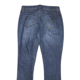 DKNY Womens Blue Regular Bootcut Denim Light W30 L31 Classic Zip Jeans