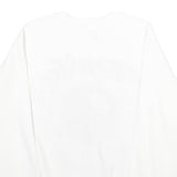 HANES Mens White Bennie Crew Neck XL Cotton Blend Pullover Sweatshirt Graphic