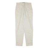 BRAX Womens Linen Blend Cream Slim Tapered Trousers W28 L30 Stylish Comfort