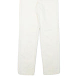 LEVI'S Womens Jeans White Regular Straight Denim W24 L27 Cotton Blend Zip
