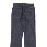 DKNY Womens Regular Fit Straight Denim Jeans Dark Blue W28 L32 Cotton Blend Zip