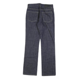 DKNY Womens Regular Fit Straight Denim Jeans Dark Blue W28 L32 Cotton Blend Zip