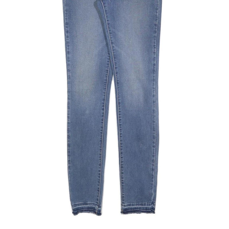 LEVI'S 711 Womens Jeans Blue Slim Skinny Denim Medium W25 L32 Stretch Zip