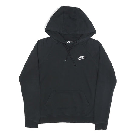 NIKE Mens Black Hoodie XS Cotton Blend Pullover Sweatshirt Drawstring Hood