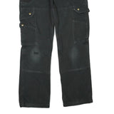 CARHARTT Womens Cotton Blend Black Regular Cargo Trousers W32 L30 Durable
