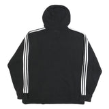 ADIDAS Mens Black Hoodie XL Logo Sweatshirt Cotton Blend Casual Sportswear