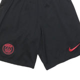 NIKE Mens Black Paris Football Casual Sports Shorts S W24 Athletic Wear