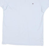 TOMMY HILFIGER Womens White XS T-Shirt Short Sleeve Crew Neck Classic Cotton