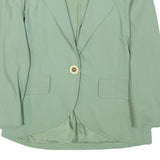 DONNA PIU Womens Green Wool Button Jacket M Wool Classic Tailored Lapel Plain