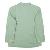 DONNA PIU Womens Green Wool Button Jacket M Wool Classic Tailored Lapel Plain