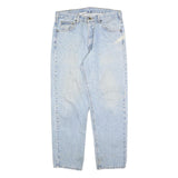 CARHARTT Mens Relaxed Light Blue Denim Jeans W34 L30 Casual Workwear Zip Closure
