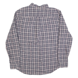 TOMMY HILFIGER Mens Blue & Maroon Check Shirt XL Casual Long Sleeve Button Down
