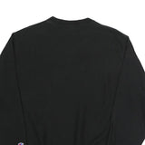CHAMPION REVERSE WEAVE Mens Black Crew Neck L Cotton Blend Logo Sweatshirt