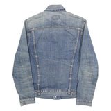 LEVI'S Mens Blue Denim Jacket M Cotton Button Closure Classic Western Style