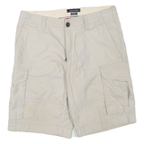 TOMMY HILFIGER Mens Beige Cargo Shorts M W31 Cotton Blend Casual Style