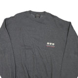 HAPPY COWS Mens Grey XL Crew Neck Cotton Blend Pullover Sweatshirt Edelweiss