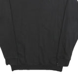 PUMA Womens Black Cotton Blend Crew Neck Sweatshirt UK 8 Casual Pullover