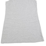 TOMMY HILFIGER Womens Grey Cotton Blend Sleeveless Tank Dress L Casual Summer