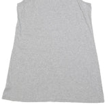TOMMY HILFIGER Womens Grey Cotton Blend Sleeveless Tank Dress L Casual Summer