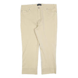 ZER BERUS Womens Jeans Beige Regular Straight Denim W40 L28 Zip Cotton Blend