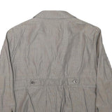 MAX&CO Womens Beige Cotton Blend Button Jacket M Checked Stylish Classic