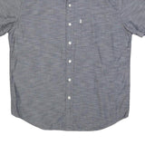 LEVI'S Mens Blue Shirt M Cotton Blend Button Down Short Sleeve Casual