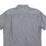 LEVI'S Mens Blue Shirt M Cotton Blend Button Down Short Sleeve Casual