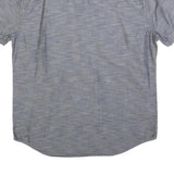 LEVI'S Mens Blue Shirt M Cotton Blend Button Down Short Sleeve Casual