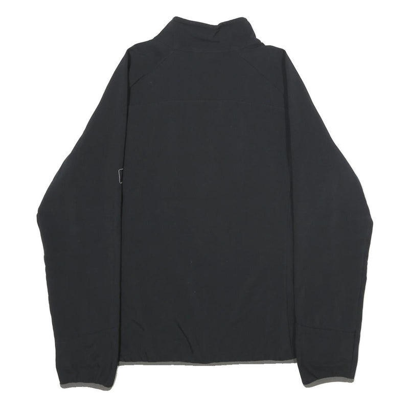 JACK WOLFSKIN Womens Black Outdoor Jacket 2XL Zip Plain Functional Comfort