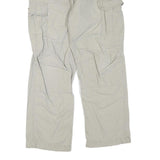 CARHARTT Mens Regular Fit Beige Cargo Trousers W34 L32 Cotton Blend Zip Pocket