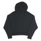 NIKE Womens Black Full Zip Hoodie M Cotton Blend Casual Sportswear