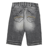 BUCK ROJER Mens Cotton Blend Grey Casual Denim Shorts XL W34