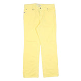 TOMMY HILFIGER Womens Jeans Yellow Regular Straight Denim W32 L30 Casual Cotton