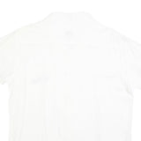 BAOBAB Mens White Cotton Shirt M St Barth Fiji Button Pocket Casual Summer