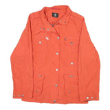 BOGNER Womens Orange Zip Jacket M Polyester Blend Casual Lightweight Outerwear