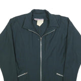 HUG AMCO Womens Black Wool Zip Jacket M Classic Plain Stylish Comfortable