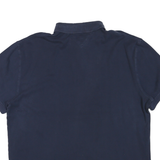 TOMMY HILFIGER Mens Navy Blue Short Sleeve Polo Shirt 2XL Cotton Blend Classic
