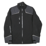 HELLY HANSEN Mens Black & Grey Zip Jacket S Polyester Blend Outdoor Casual