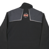 HELLY HANSEN Mens Black & Grey Zip Jacket S Polyester Blend Outdoor Casual
